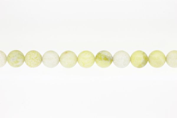 NATURAL STONE BEADS - JADE - 12mm - STRING (32pcs.) Hole-2.0mm