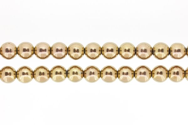 МЪНИСТА ОТ ЕСТЕСТВЕНИ КАМЪНИ - ХЕМАТИТ КАФЯВ - 12мм - ПАКЕТ (2х32 бр.) Отвор-2.0мм