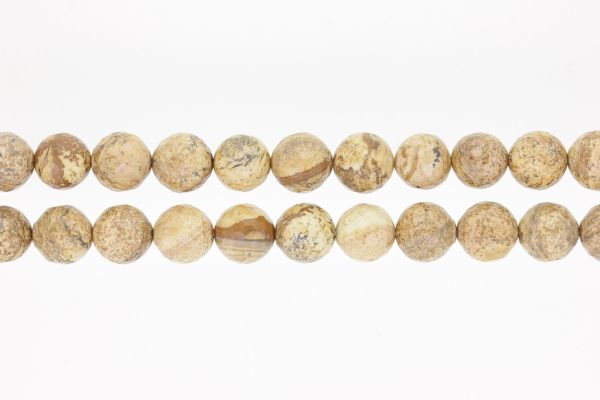 NATURAL STONE BEADS - JASPER FACETED - 12mm - PACKAGE (2x32pcs.) Hole-2.0mm