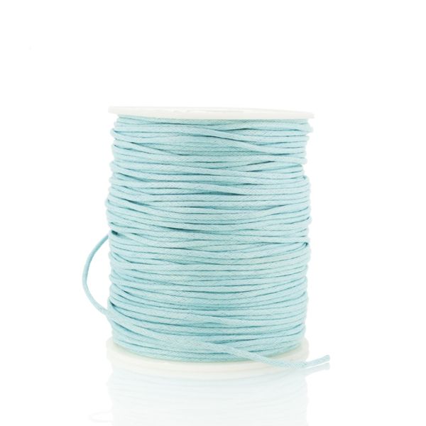 COTTON THREAD 1.5mm - TURQUOISE BLUE (LIGHT) 198 - PACKAGE 3x70meters