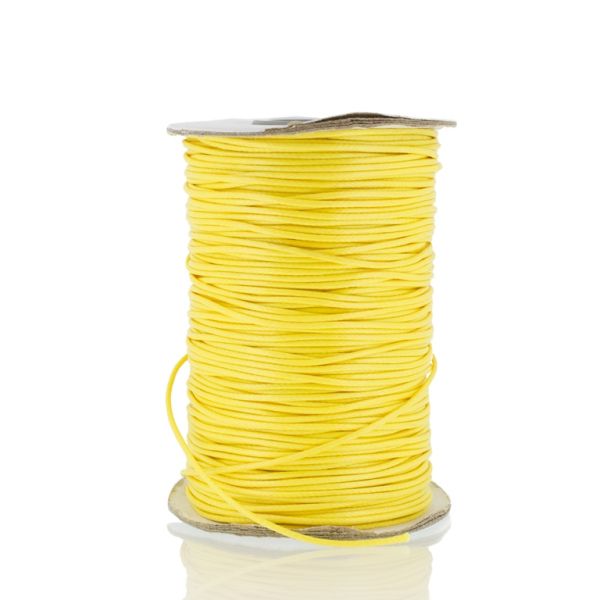 POLYESTER THREAD - 1.5mm YELLOW 118 - PACKAGE 2x75meters
