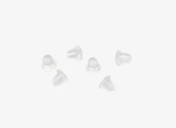 CLEAR RUBBER SILICONE EARRING BACKS - 3.5х4mm - 5000pcs.